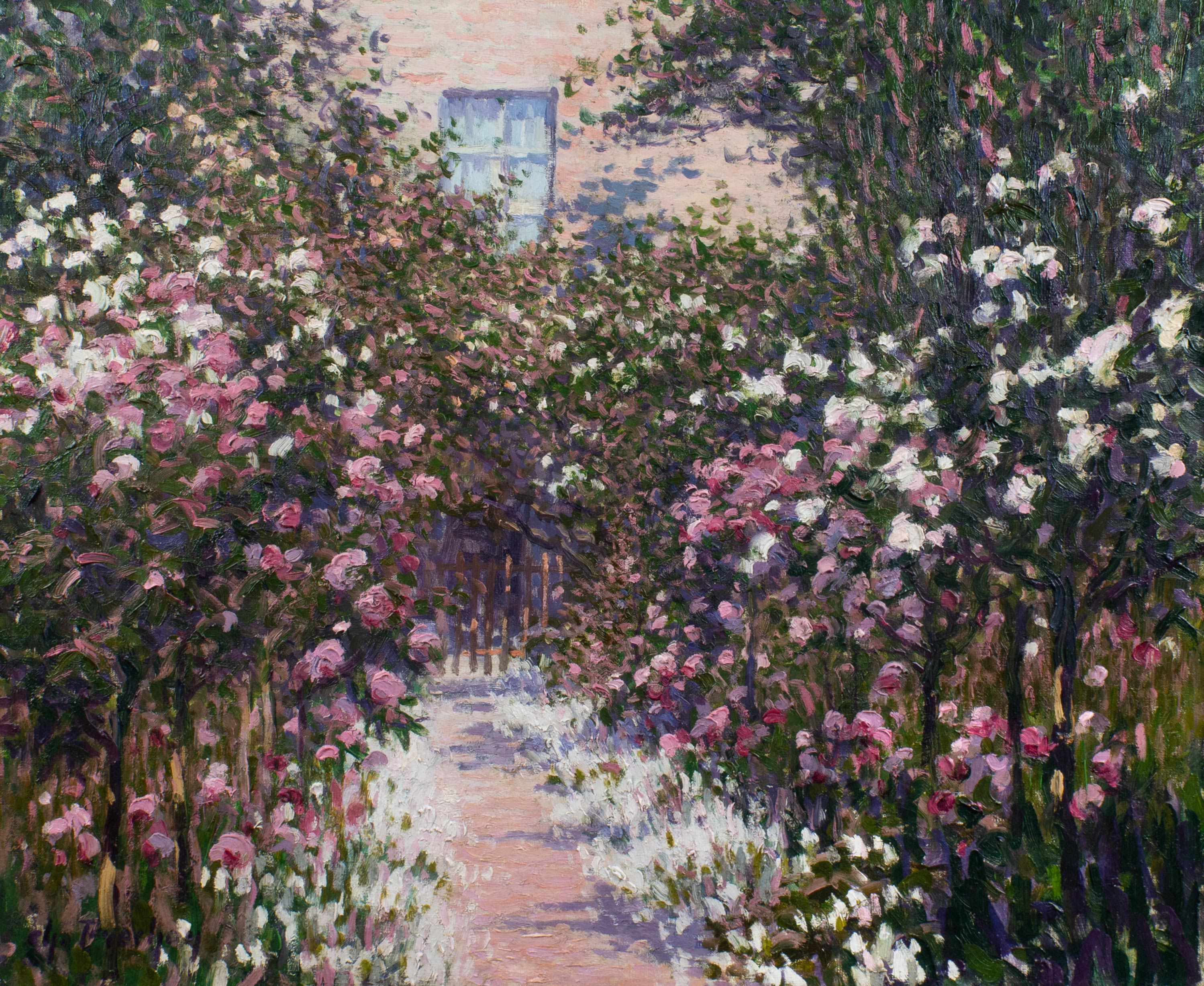 Allée de rosiers-Printemps