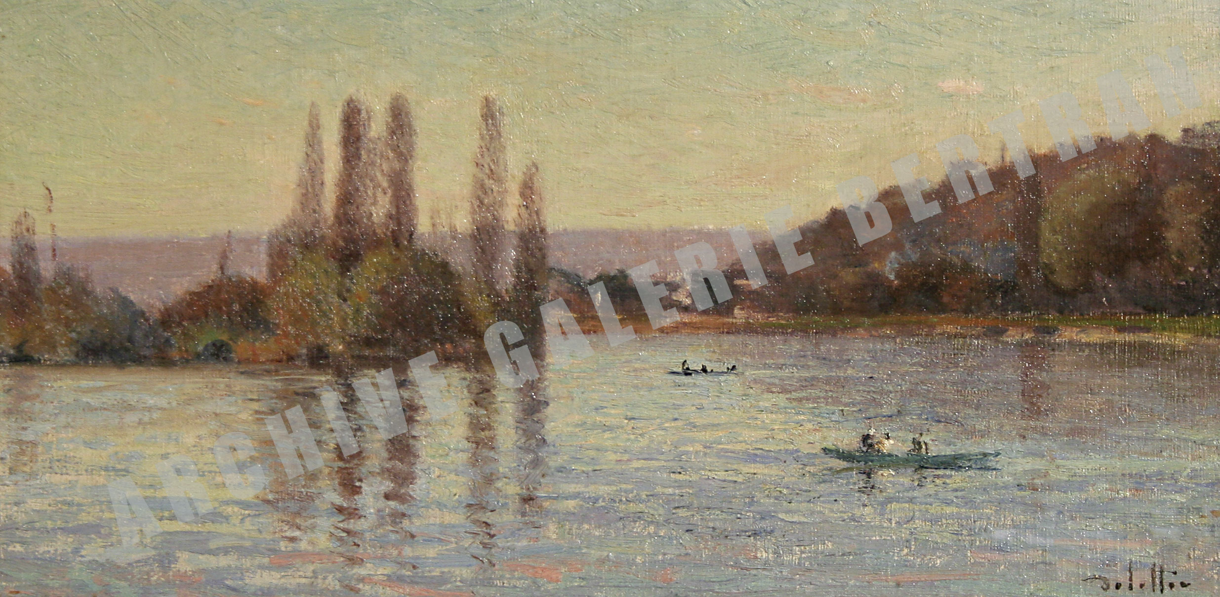 Petit-Couronne, barques sur la Seine